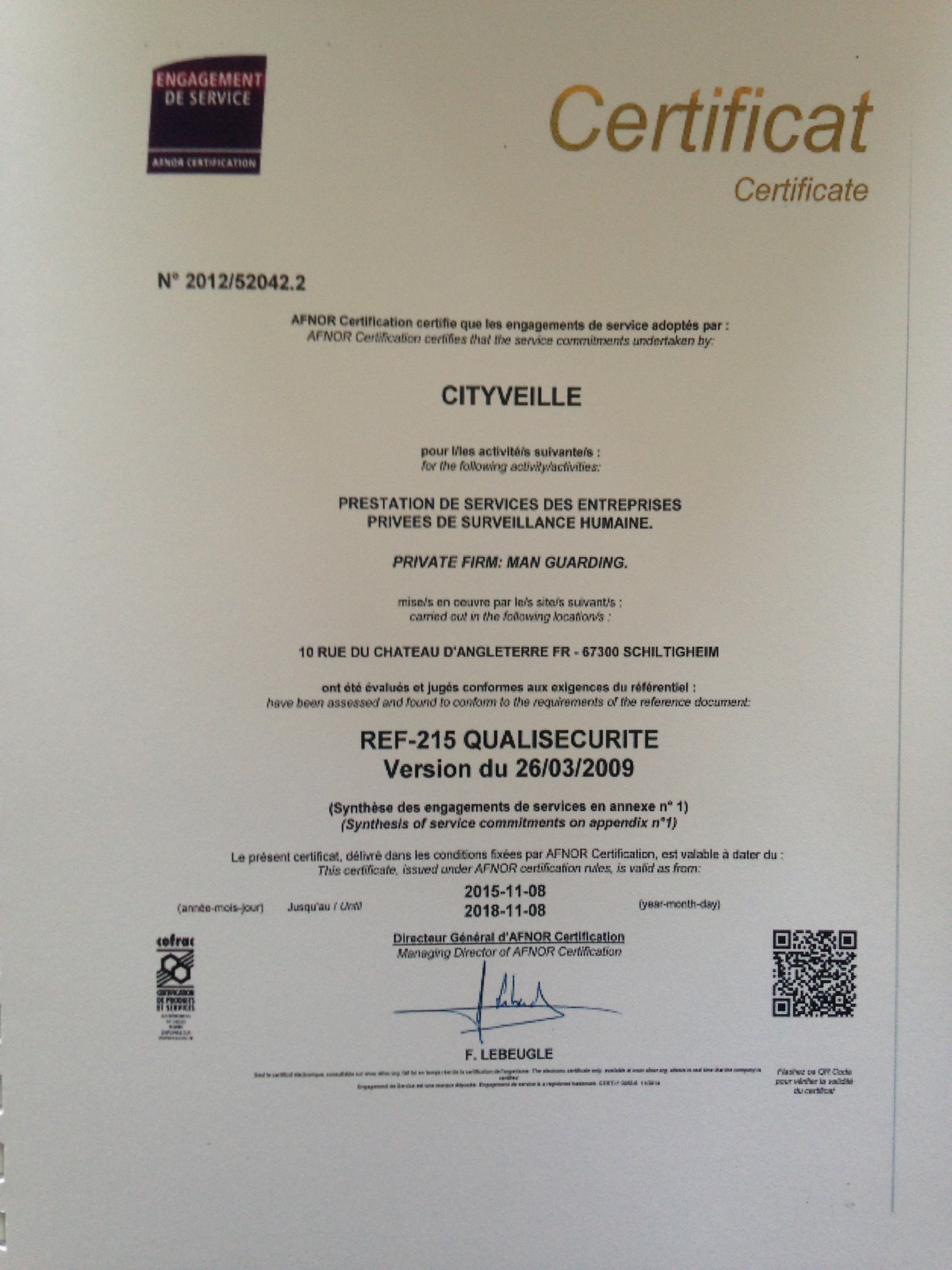 Certificat