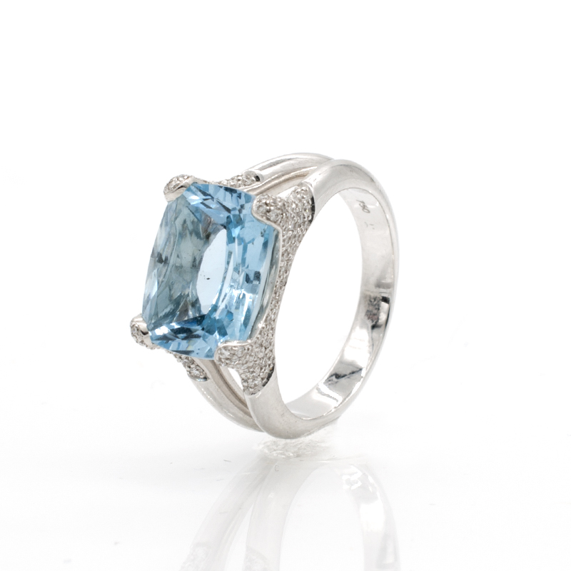 bague aigue marine