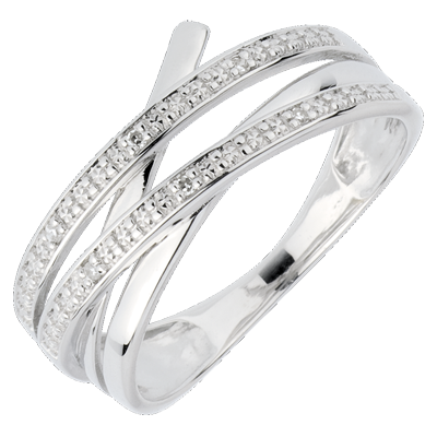 bague femme or blanc