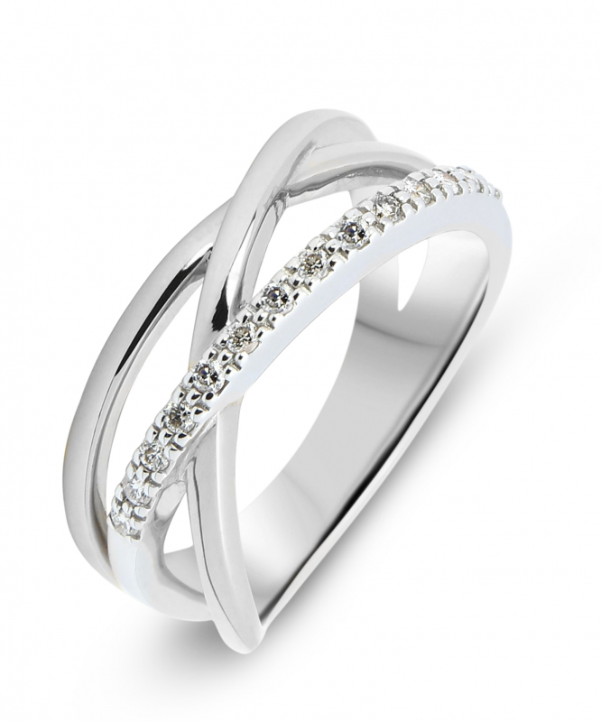 bague femme or blanc