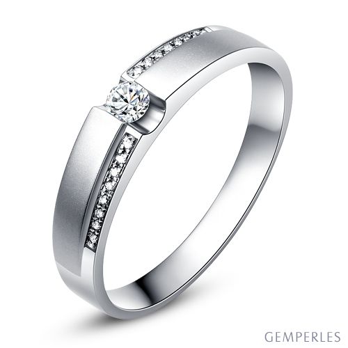 bague femme or blanc