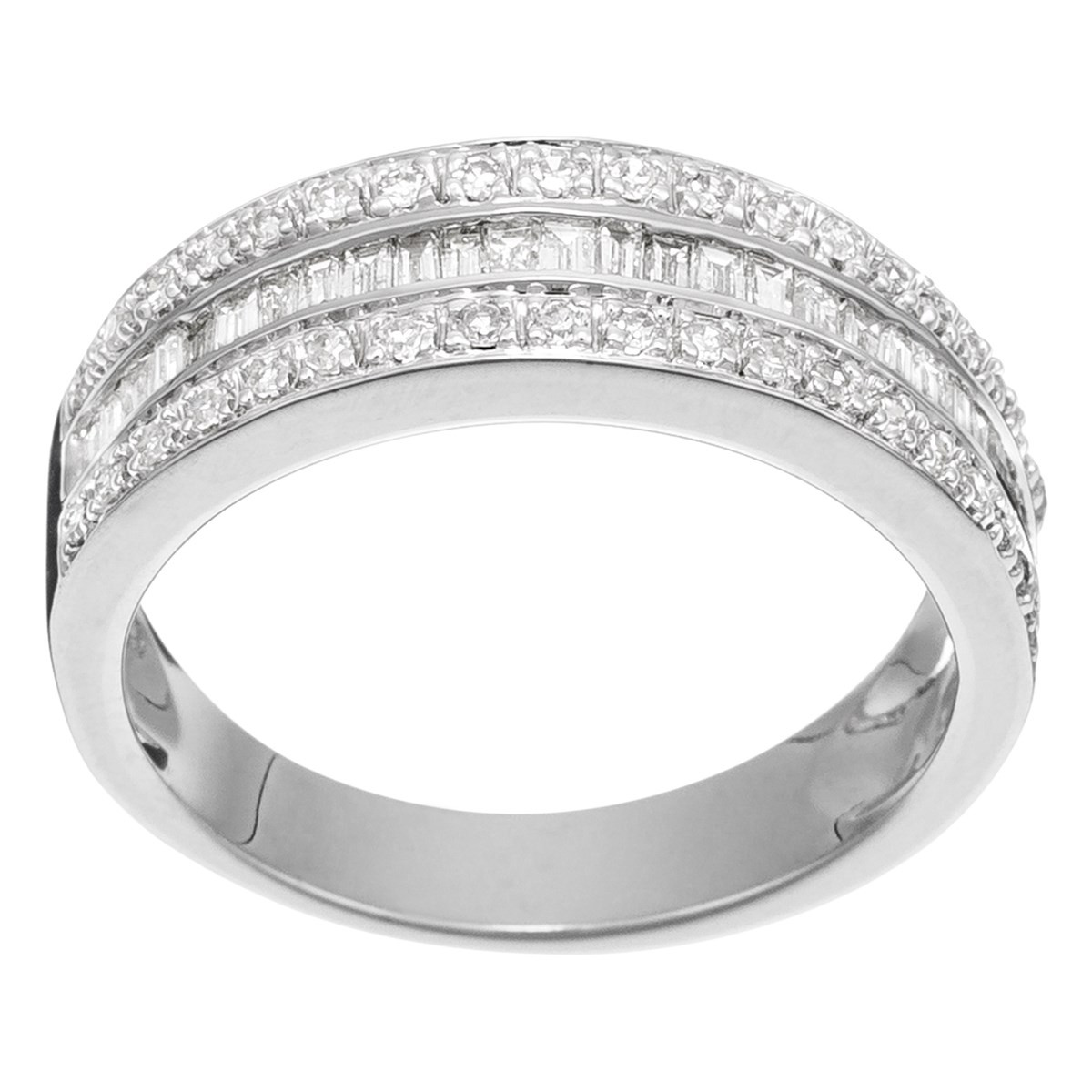 bague or blanc diamant