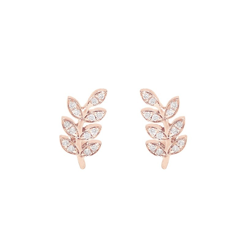 boucle d oreille or rose