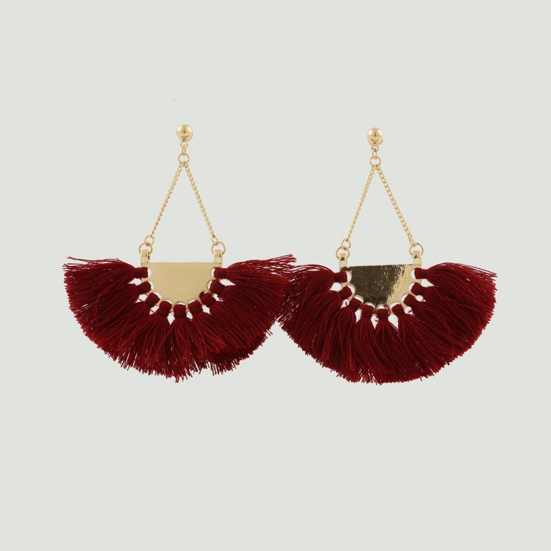 boucle d oreille pompon