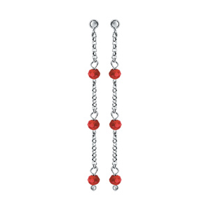 boucle d oreille rouge