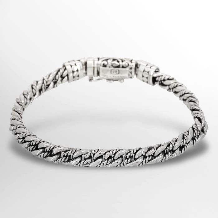 bracelet argent homme