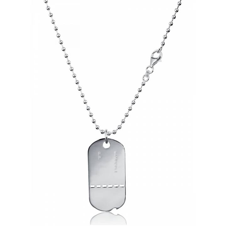 collier homme argent