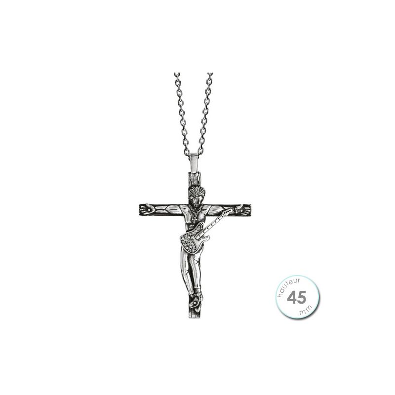 collier homme argent